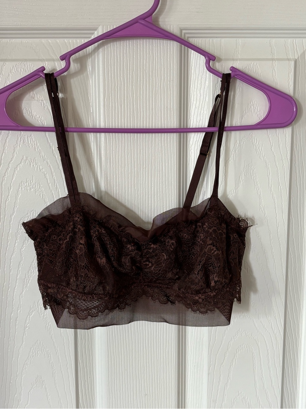 Free People Chocolate Lace Bralette
